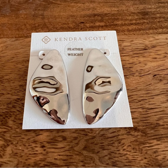 Kendra Scott Jewelry New Kendra Scott Kira Rhodium Plated Earrings